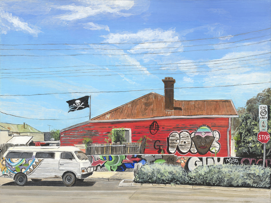 The pirate house, Brunswick - Limited edition print